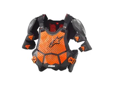 KTM A-10 V2 Full Chest Protector - Black / Orange