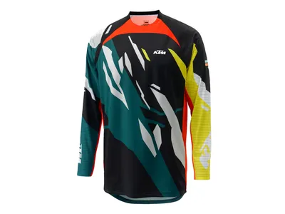 KTM Gravity-FX Jersey - Black / Green / Yellow / Orange