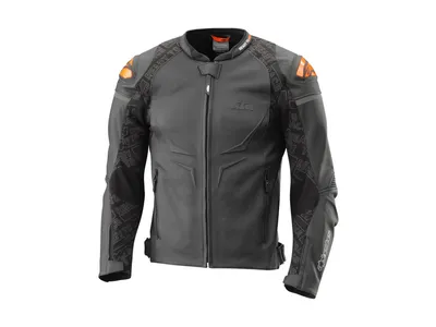 KTM Helical Leather Jacket - Black