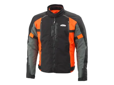 KTM Street Evo V3 K-Hydratech Textile Jacket - Black / Grey / Orange