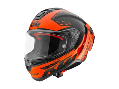KTM Supertech R10 Helmet - Black Carbon / Orange