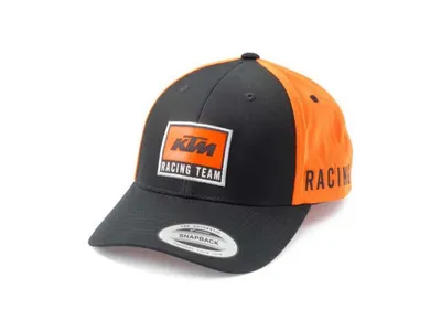 KTM Team Curved Baseball Hat - Black / Orange