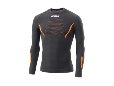 KTM Summer Performance Long Undershirt  - Black / Orange