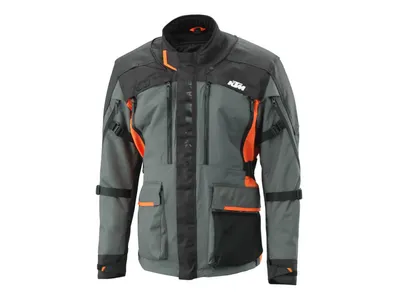 KTM Terra Adventure Pro Textile Jacket - Grey / Black / Orange