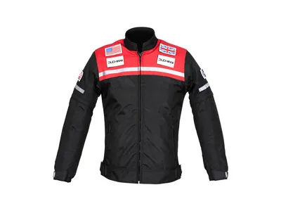 Duchinni Youth Grid Textile Jacket - Black / Red