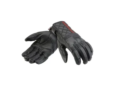 Triumph Sulby Leather Gloves - Black / Red