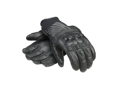 Triumph Bullet Leather Gloves - Black / Charcoal