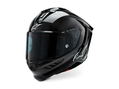 Alpinestars Supertech R10 Solid Helmet - Black Carbon Matte & Glossy