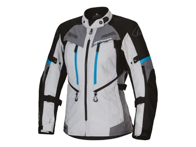 Alpinestars Stella Bogota Pro Drystar Textile Jacket - Ice Grey / Black / Cyan