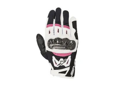 Alpinestars Stella SMX-2 Air Carbon V2 Gloves - Black / White / Fuchsia