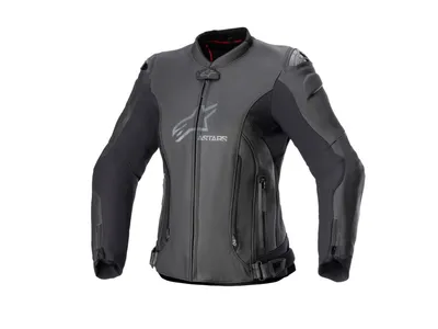 Alpinestars Stella GP Plus V4 Leather Jacket - Black / Black