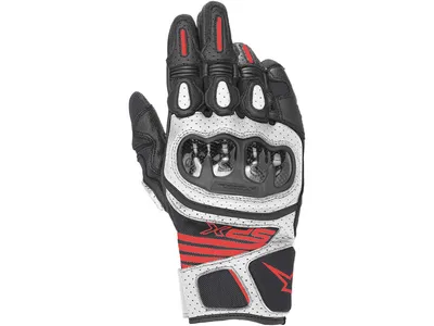 Alpinestars SP-X Air Carbon V2 Glove - Black / White / Red Fluo