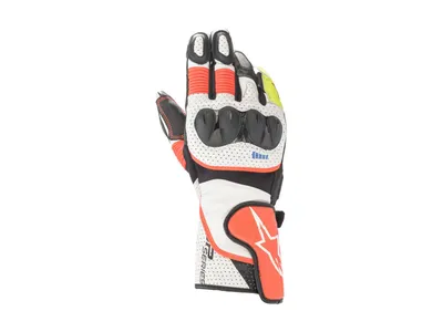 Alpinestars SP-2 V3 Gloves - White / Red Fluo / Black
