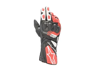 Alpinestars SP-8 V3 Gloves - Black / White / Bright Red