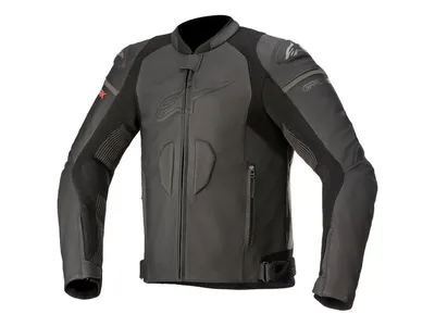 Alpinestars GP Plus R V3 Rideknit Leather Jacket - Black / Black