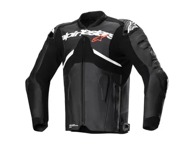 Alpinestars Atem V5 Leather Jacket - Black / White