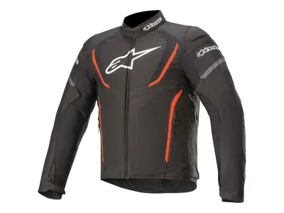 Alpinestars T-Jaws V3 Waterproof Textile Jacket - Black / Red Fluo