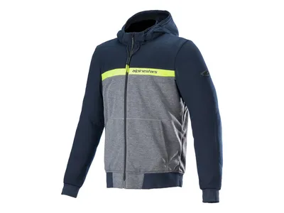 Alpinestars Chrome Street Textile Hoodie - Dark Navy / Dark Grey / Melange
