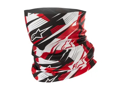 Alpinestars Blurred Neck Tube - Black / White / Red