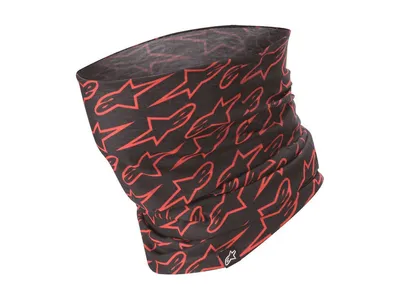 Alpinestars Neck Tube - Black / Red Fluo