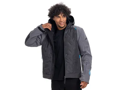 Yamaha Hyper Naked Textile Jacket - Grey / Black