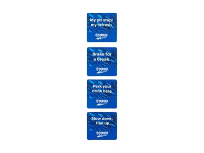 Yamaha Paddock Blue Coaster Set - Pack of 4