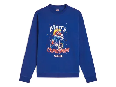 Yamaha Paddock Blue Xmas Sweater - Blue