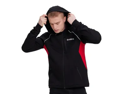 Yamaha Revs Zip-Up Hoodie - Black / Red