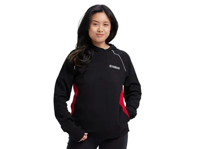 Yamaha Revs Women's Zip-Up Hoodie - Black / Red