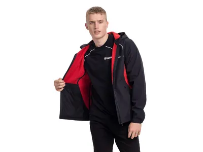 Yamaha Revs Softshell Jacket - Black / Red