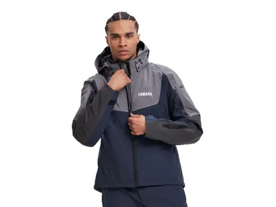 Yamaha Scooter Textile Jacket - Grey / Blue