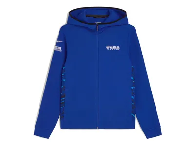 Yamaha Paddock Blue Team Women's Zip-Up Hoodie - Blue