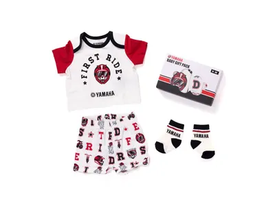 Yamaha Revs Baby Gift Set - White / Red / Black