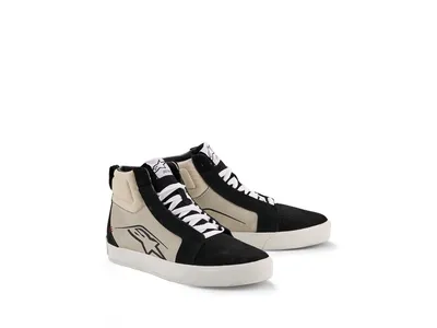Alpinestars Ride-63 Leather Shoes - Black / Cool Grey / White