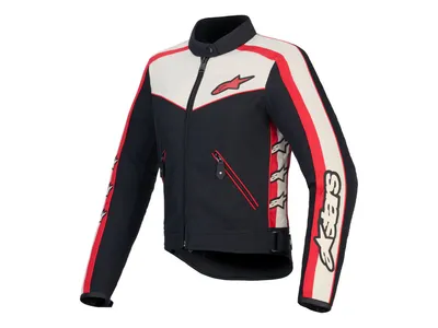 Alpinestars Stella T-Dyno Water Resistant Textile Jacket - Black / Ecru / Bright Red