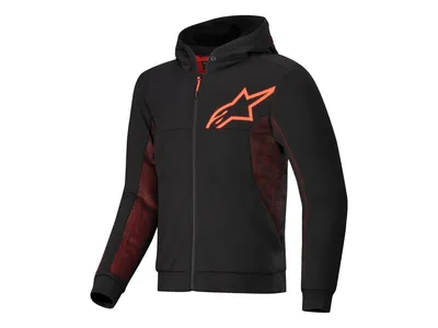 Alpinestars Chrome Air Sport Textile Hoodie - Black / Red Fluo