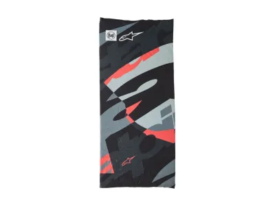 Alpinestars Buff Mogress Neck Tube - Black / Camo / Red Fluo