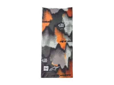Alpinestars Buff Nazca Neck Tube - Grey / Camo / Orange Fluo