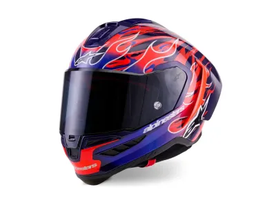 Alpinestars Supertech R10 Flyte Helmet - Purple / Red Glossy