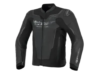 Alpinestars GP Force V2 Leather Jacket - Black / Black