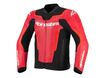 Alpinestars GP Force V2 Air Leather Jacket - Red / Red Fluo