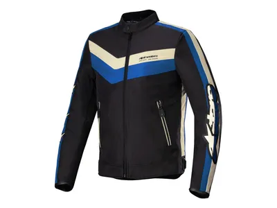 Alpinestars T-Dyno Water Resistant Textile Jacket - Black / Blue / Ecru