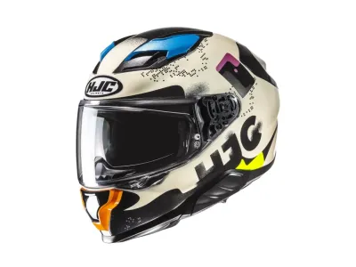 HJC F71 Helmet - Faco Blue / Purple / White