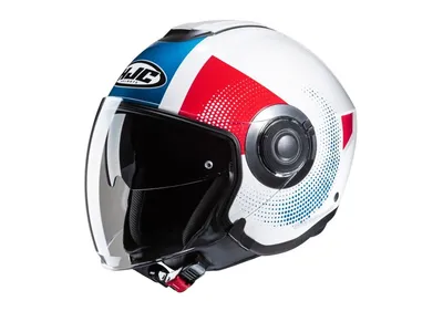 HJC i40N Helmet - Pyle White / Blue / Red