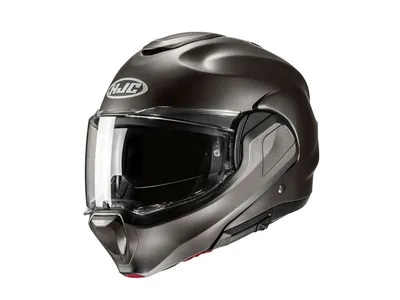 HJC F100 Helmet - Solid Semi Flat Titanium