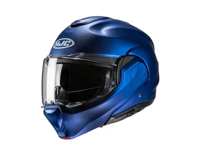 HJC F100 Helmet - Solid Semi Flat Metallic Blue