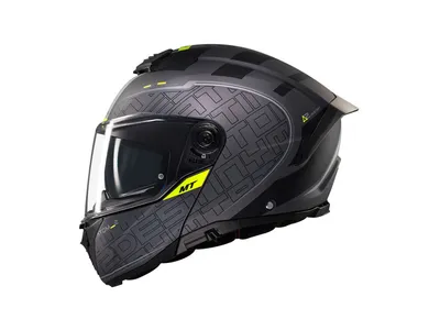 MT Atom 2 SV Destiny Helmet - Matt Black / Fluo Yellow