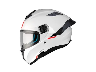 MT Targo S Solid Helmet - Gloss Pearl White
