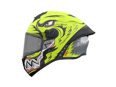 MT Targo S Toby Helmet - Matt Fluo Yellow