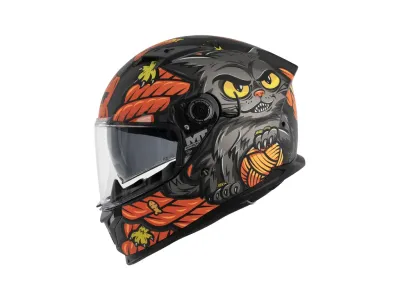 MT Braker SV The King Helmet - Matt Black / Orange